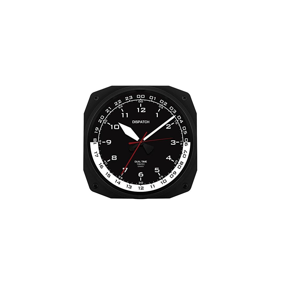 Trintec 12 & 24 Hour 10" Square Military Time Swl Zulu Time 24hr 10