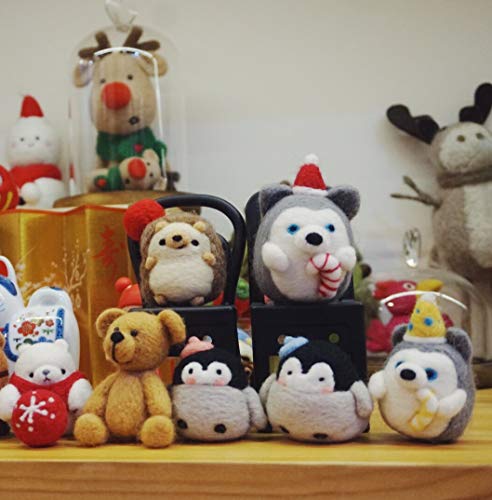 image for Wool Queen Lazy Sheep Needle Felting Kit, Pure Queensland 70S Fine Woo