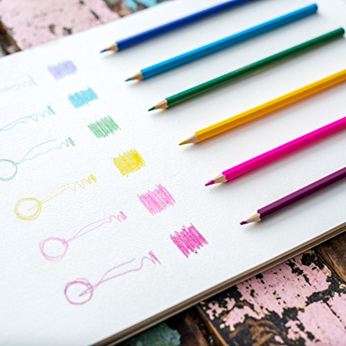 72 Premium Watercolor Pencils Set For Colored Art Sketch Artists With Roll-up Canvas Pencil Case - Thumbnail 5