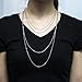 Wholesale 12 PCS Stainless Steel Flat Cable Chain Link Necklace Chains Bulk for Jewelry Making (20 Inch(2MM))