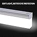 YHTlaeh Vanity Light 12W 19.88inches LED 4000K Natural White Acrylic Chrome Rectangle Tube for Bathroom Vanity Light Bedroom