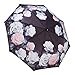 Galleria-Vintage Roses Auto-Open/Close Large Portable Rain Folding Umbrella