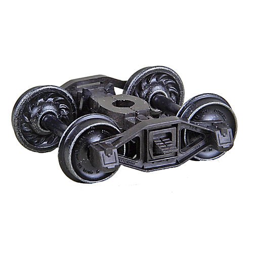 HO HGC Bettendorf T Caboose Truck, Ribbed (1pr)