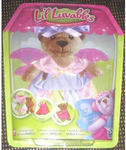 Lil Luvables Fluffy Factory Bear Wear Fairy Angel Outfit