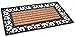 BIRDROCK HOME 18 x 30 Rectangular Natural Coir and Rubber Doormat with Scroll Border - Natural Fibers - Outdoor Doormat - Keeps Your Floors Clean - Decorative Design - Non Brush Coir