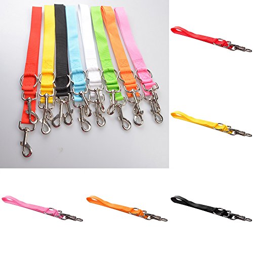 THAWxe Dual Lines Traction Rope, Durable High Tenacity Dual Lines Extension Traction Rope Pet Walking Lead Leash - Black