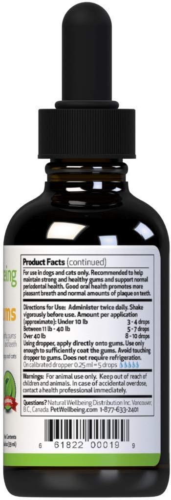 Pet Wellbeing Healthy Gums - Dog Periodontal Health - A Natural, Herbal Supplement for Healthy Gums Teeth And Breath 2 Ounces - Image 4