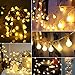 GREEMPIRE LED String Lights, 100 LED Outdoor Globe String Lights Waterproof UL Listed 29V Low Voltage Decorative Lights for Bedroom Party Patio Garden Wedding, 44 Ft, 8 Lighting Modes, Warm White