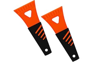 TSUGAMI 2PCS Car Ice Shovel, Scratch-Free Plastic Vehicle Snow Frost Scraper for Windshield Window, Automotive Ice Removal To