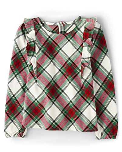 Gymboree,and Toddler Printed Long Sleeve Shirts,Christmas Plaid,10