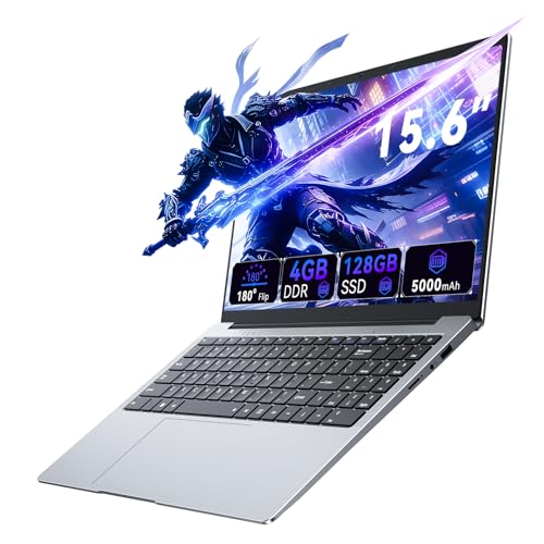 XWU 15.6 Inch Laptop, 4425Y Processor, 4GB RAM, 128GB SSD, 1920x1080 Full HD 100% sRGB, Wi-Fi 5 Dual Band, Bluetooth 5.0