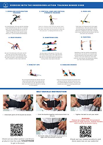 Resistance-Bungee-Training-Band-Agility-Speed-Training-Equipment-Bands-For-Exercise-Improves-Your-Running-Sprint-Acceleration-Rope-Speed-Cord-Soccer-Basketball-Fitness-8FT-Belt-stretches-to-14FT