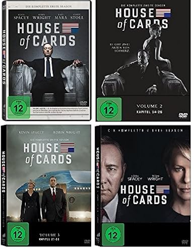 House of Cards - die komplette Staffel 1-4 im Set - Deutsche Originalware [16 DVDs]