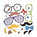 Funny Foam Mustache Pumpkin Decorating Craft Kit (Makes 12) - Halloween Decor