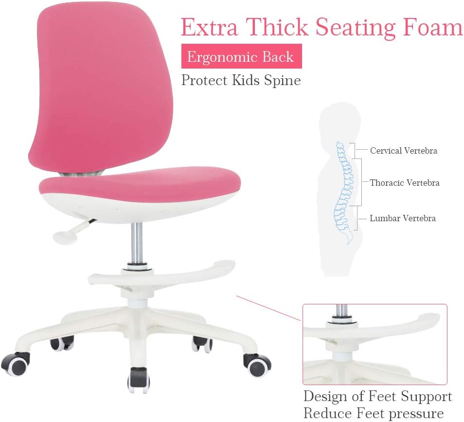 Blue Adjustable Home Children Study Chair Ergonomic Kids Study Chair Multi Function Computer Desk Chair Home Kitchen Furniture Brilliantpala Org