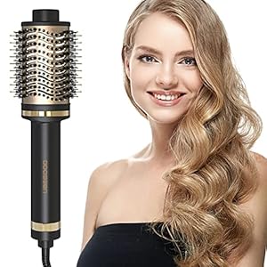 UBEGOOD-Hair-Dryer-Hot-Air-Brush-5-in-1-Hot-Air-Brush-with-3-Temperatures-Negative-Ion-Hot-Air-Comb-Multifunctional-Hot-Air-Brush-Hair-Dryer-Brush-Styling-Brush-Hair-Dry-for-All-Hair-Types UBEGOOD Hair Dryer Hot Air Brush, 5 in 1 Hot Air Brush with 3 Temperatures Negative Ion Hot Air Comb Multifunctional Hot…