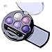 Newest trent 5 Colors Make up Eyeshadow Shimmer Eye Highlight Palette & Cosmetic Brush Makeup Set (#5 Purple)