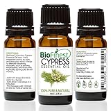 BioFinest Cypress Oil - 100% Pure Cypress Essential Oil - Premium Organic - Therapeutic Grade - Best For Aromatherapy - Mood uplifter -Energizing and Refreshing FREE EBook (10ml)