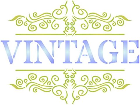 Vintage French Stencil Reusable French Themed Word Wall Stencils