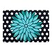 HDE MacBook Air 13 inch Case - Hard Shell Cover Keyboard Skin Fits Previous Generations A1466 A1369 (2008-2017) - Polka Dot Teal Flower