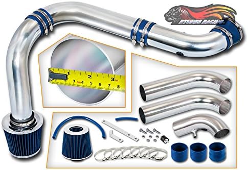 Rtunes Racing Cold Air Intake Black Filter kit For 2002-2010 Dodge Ram 1500 SOHC 3.7L V6 / 4.7L V8 (3 pcs) (Blue)