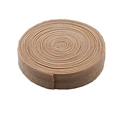 RAYLINE-DO RayLineDo® 15 Yards Flat Elastic Sewing Ribbon Bands Elastic Cord Spool Band Stretch Band Webbing Sewing Elastic DIY Craft Accessories Khaki