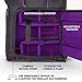 USA Gear Camera Backpack Bag Professional for DSLR/SLR/Mirrorless Photography Camera Case with Laptop Compartment, Waterproof Rain Cover & Tripod Holder, Compatible with Canon Nikon Sony (Purple)