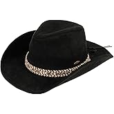 Funky Junque Cowboy Hats Rodeo Wide Brim - Dad's Day Gift - Fedora Retro Classic Western Decorative Band