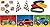 120 Pc Kid's Race Car Party Favor Bundle Pack (72 Tattoos, 12 Bracelets, 12 Sticker Sheets, 24 Checkered Racing Flags)