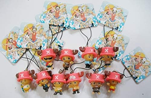 10 pc Anime One Piece Tony Chopper Cell Phone Charm Strap Set