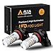 Alla Lighting 9140 9145 H10 LED Fog Lights Bulbs or DRL, 3000K Golden Yellow PY20D H10 9155, 360° Light Output Super Bright 3030 SMD Replacement