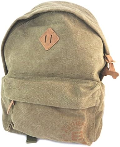 'enrico benetti' vintage kaki backpack - 34x32x12 cm (13.39''x12.60''x4.72'').
