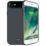 iPhone 8/7/6s/6 Battery Case,Kattiettery 5000mAh Rechargeable Charger Case Portable Charging Case for iPhone 8/7/6s/6 (4.7 inch) Extended Case Battery/Provide Tempered Glass Screen Protectors