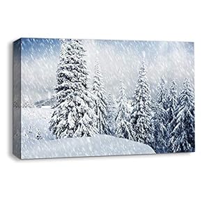 signwin Canvas Wall Art Snowy Day Canvas Prints...