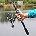 Sougayilang Spinning Fishing Rod and Reel Combos Portable Telescopic Fishing Pole Spinning reels for Travel Saltwater Freshwater Fishing
