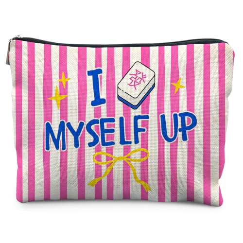 Gungjoeng Mahjong Lover Player Gifts for Women Canvas Makeup Bag at Amazon