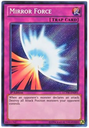 Amazon 遊戯王 英語版 Lcyw En091 Mirror Force 聖なるバリア ミラーフォース シークレットレア 1st Edition トレカ 通販