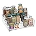 InterDesign Linus Cabinet Organizer Rack – 4-Tiered Storage for Kitchen, Pantry or Bathroom Countertops, Clear