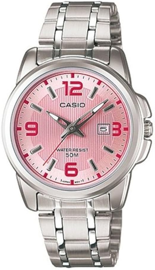 casio women's stainless steel watch