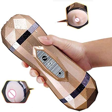 YIBENSEX Male Massage Cup, Reusable Medical Silicone,Double Point Electric Massager Toy,Usb Charge And 36 Frequency Vibrator [Energy Class A]