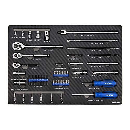 Kobalt 856855 300Piece Advanced Mechanic's Tool Set in Foam Trays
