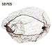 Timoo 50 PCS Hair Nets for Ballet Bun Elastic Edge Mesh Coffee Invisible Hairnets, 20 Inches