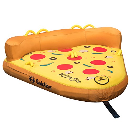 oldzon Boat Towable Inflatable Water Sport Tube Raft Pizza 1 to 2 Rider With Ebook