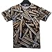 FaPlus Men's Fashion Metal Bullet 3D Print Short Sleeve T-Shirts