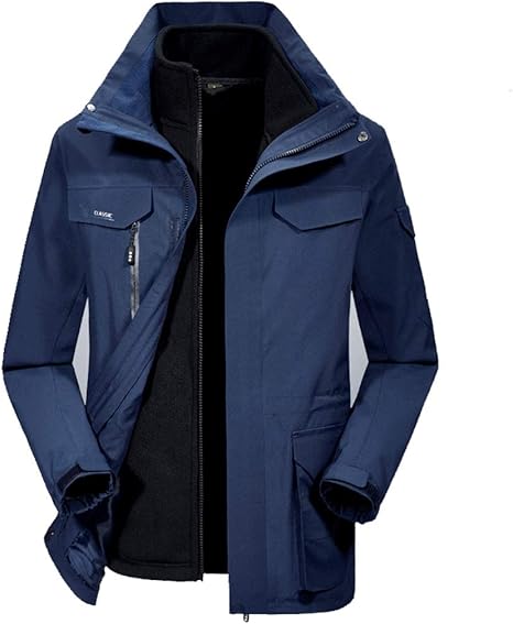 Amazon Co Jp Guanapparel ジャケット メンズ ツーインワン ジャケット アウトドア パッド入り コットンジャケット 防寒 防風 登山用ジャケット Xxxxl 9w ホーム キッチン