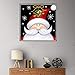 BENBO Christmas Santa Claus DIY Full Drill 5D Diamond Painting Kit Cross Stitch Round Rhinestone Embroidery Arts Craft for Home Wall Decor, 15.8In x 15.8In