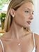 Mariell Bridal Wedding Necklace Set, Cubic Zirconia Pendant Necklace and Stud Earrings, Gold Jewelry Set