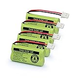 GEILIENERGY BT183342 BT283342 BT162342 BT262342 BT166342 BT266342 Phone Battery for Vtech CS6719 CS6419 CS6649 DS6151 AT&T CL4940 EL52300 Cordless Phone (Pack of 4)