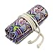 BTSKY® Canvas Colored Pencil Roll Wrap 72 Slot-Adult Coloring Pencil Holder Organizer for 72 Colored Pencils, NO Pencils (Bohemian)
