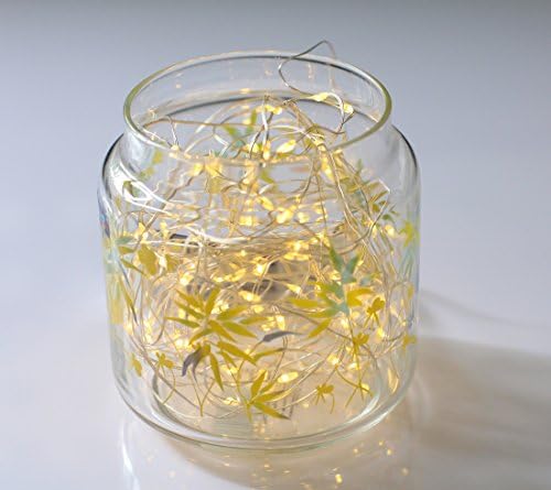 BingXing LED String Christmas Lights 16 Feet 50 Leds Waterproof Copper Wire Starry String Lights for Decorating Patio Parties Holidays Indoor and Outdoor (Warm White)
